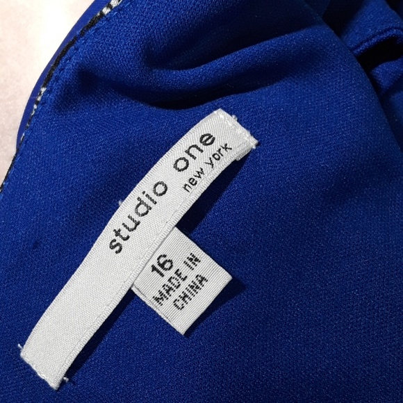 Studio One N.Y. Blue Dress - Picture 6 of 8